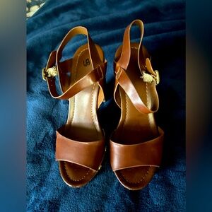 Indigo rd. Camel heeled sandal